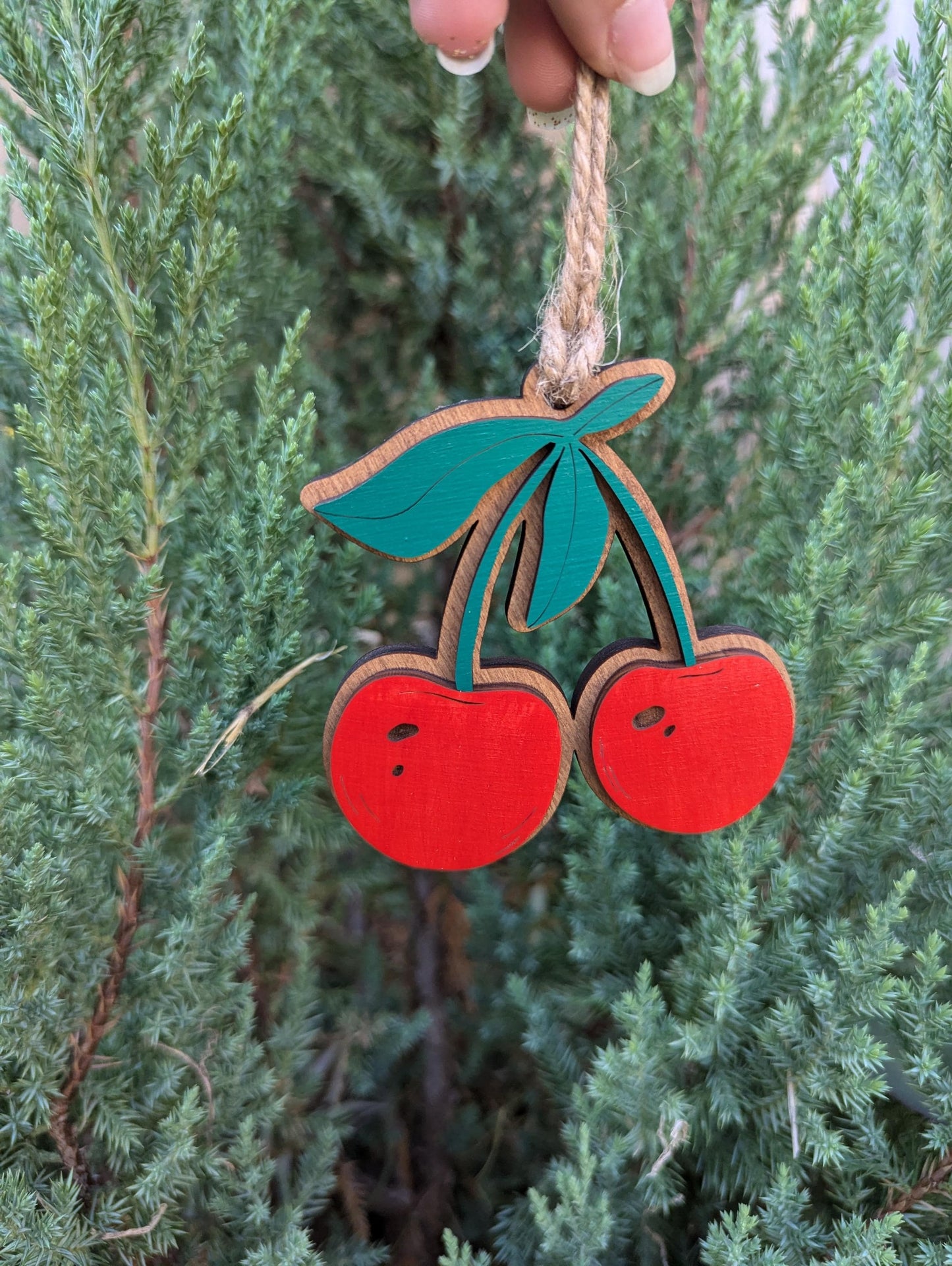 Cherry Christmas Ornament