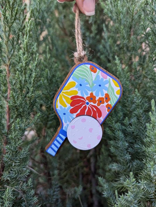 Pickleball Christmas Ornament