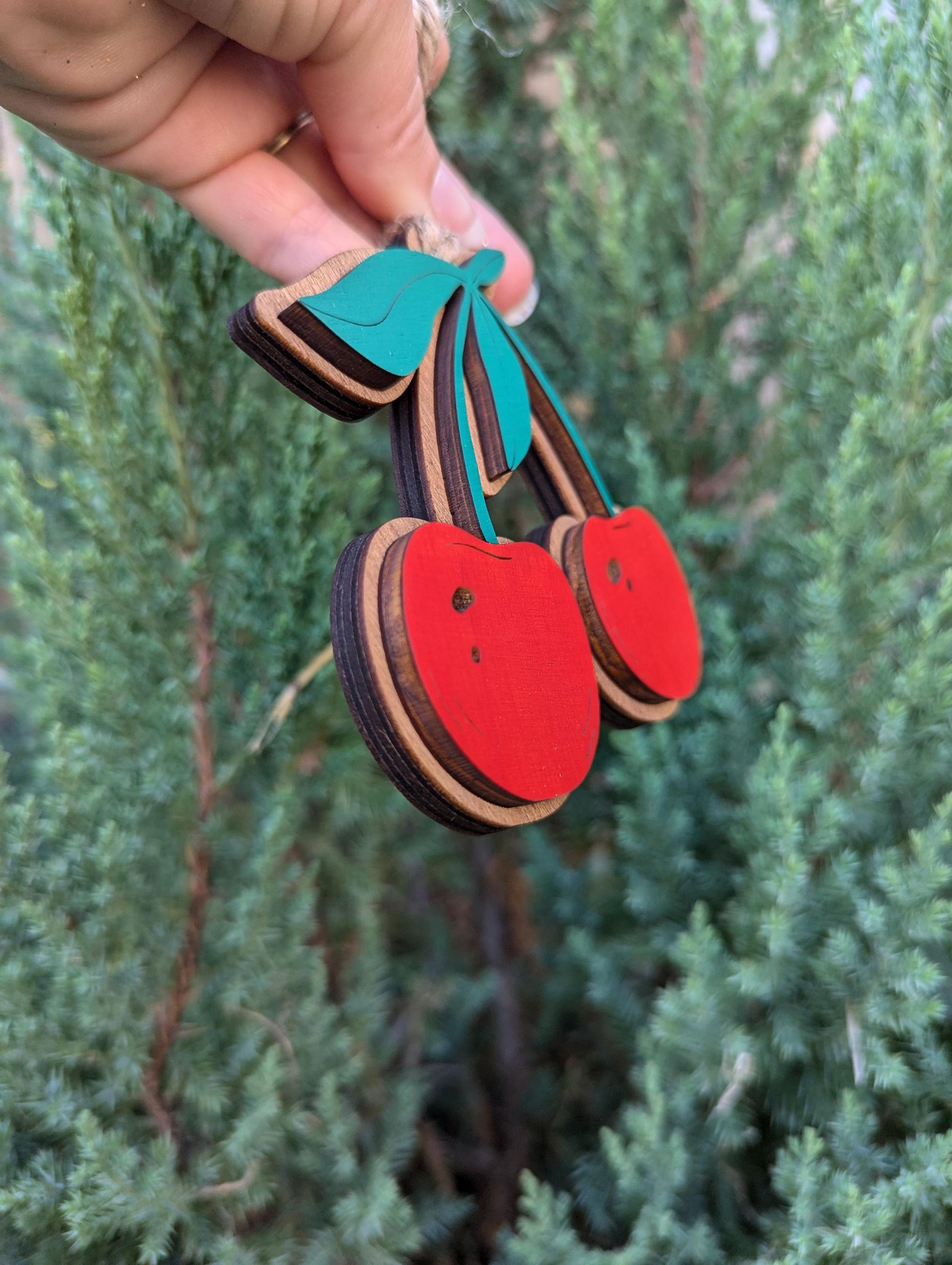 Cherry Christmas Ornament