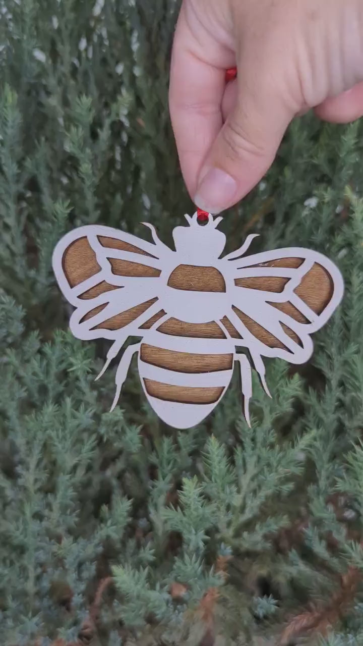 Honey Bee Christmas Ornament