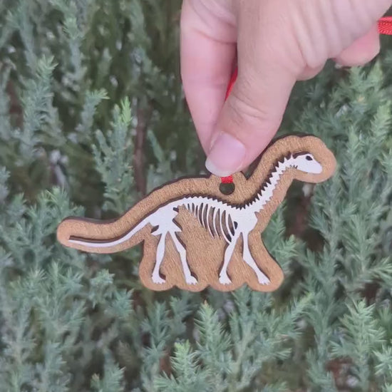 Dinosaur Bones Christmas Ornament, triceratops, pterodactyl, stegosaurus, brachiosaurus, ankylosaurus, tyrannosaurus rex