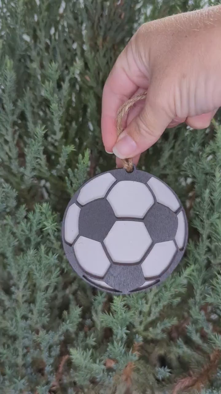 Soccer Ball Christmas Ornament