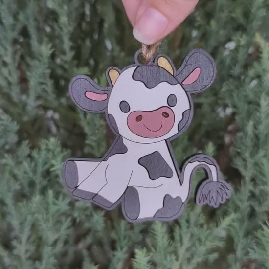 Cow Christmas Ornament