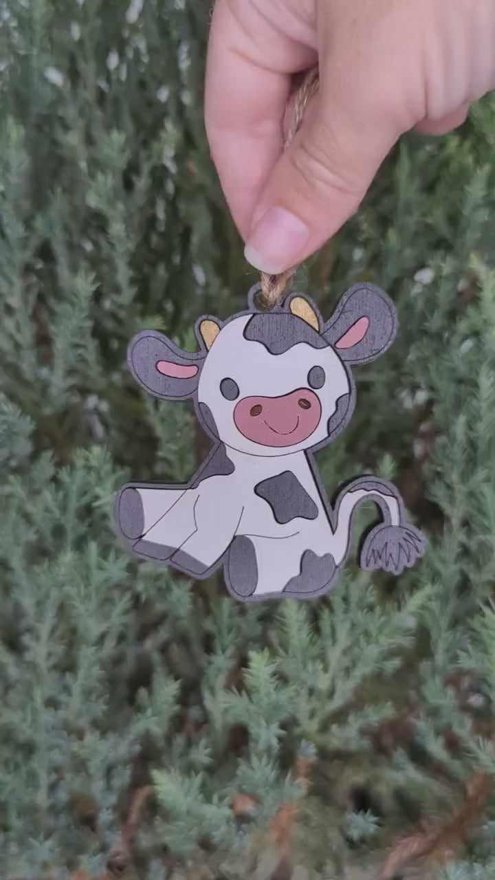 Cow Christmas Ornament