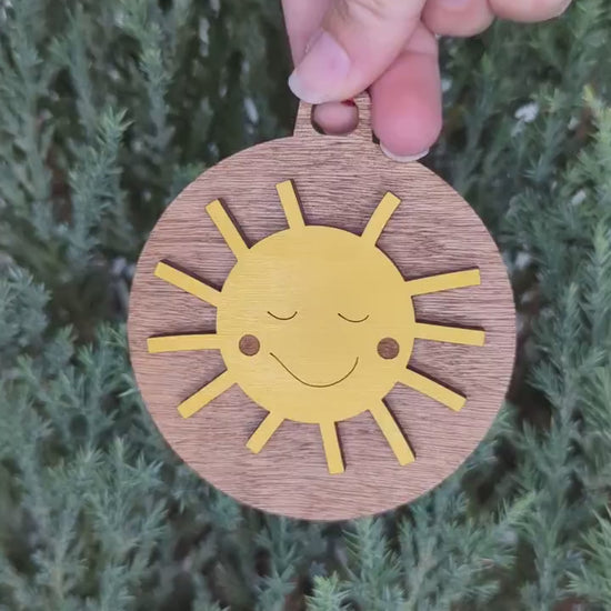 Happy Sun Christmas Ornament, Smiling Sunshine Ornaments to brighten up your Christmas tree