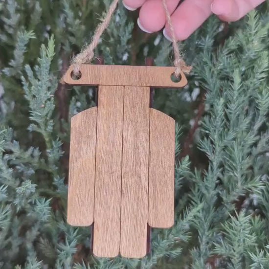 Sled Christmas Ornament