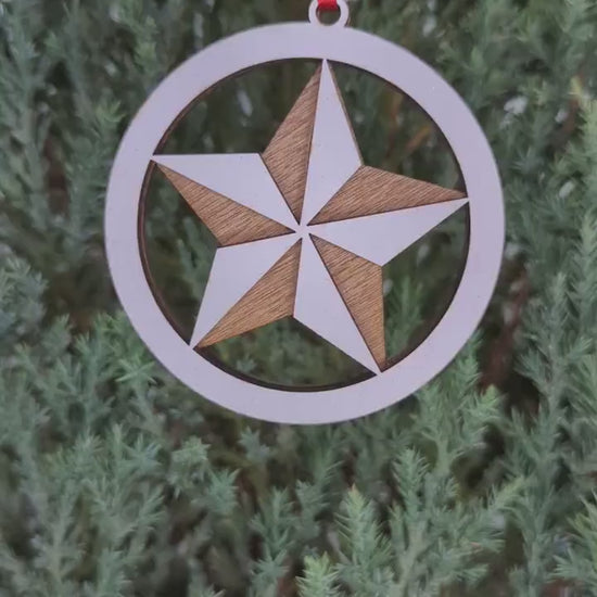 Lone Star Christmas Ornament, Texas Star