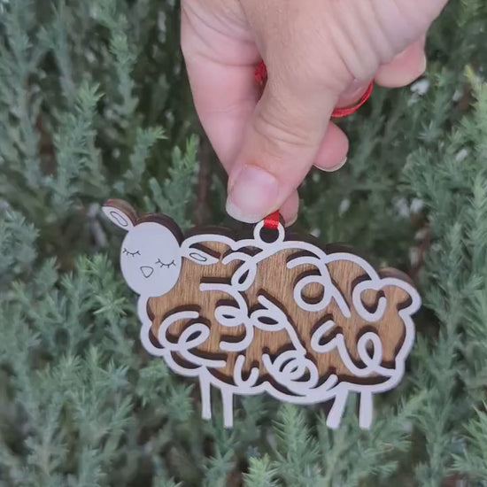 Sheep Christmas Ornament