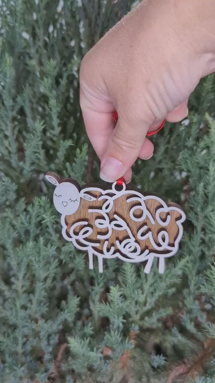 Sheep Christmas Ornament