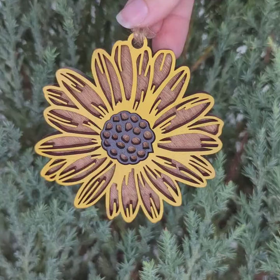 Sunflower Christmas Ornament