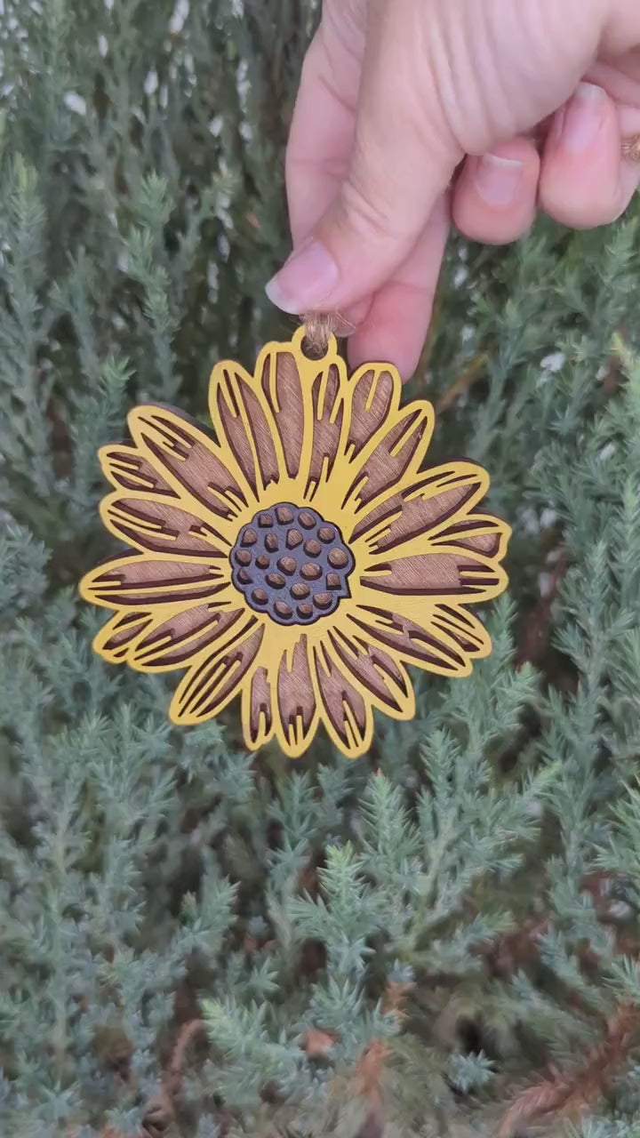 Sunflower Christmas Ornament