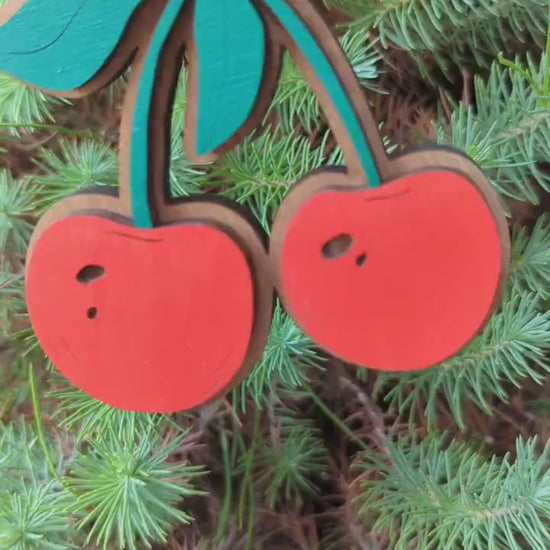 Cherry Christmas Ornament