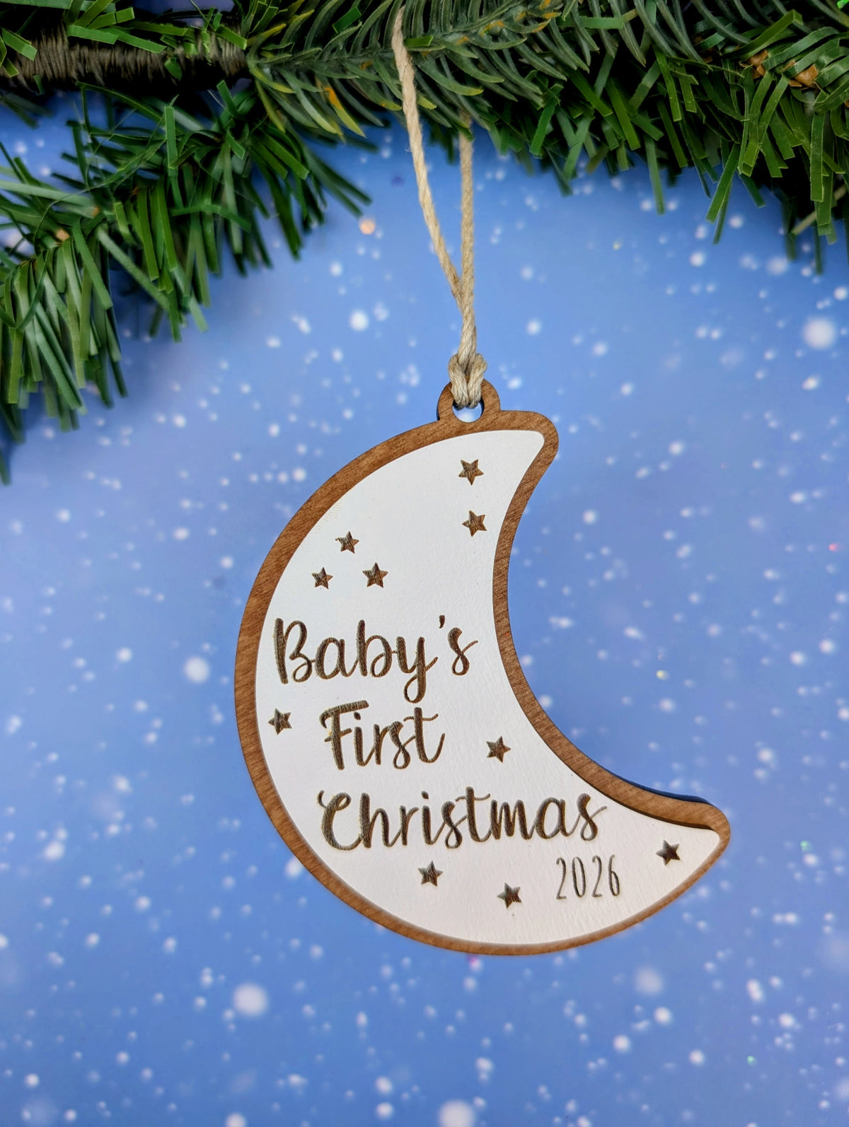 Baby's First Christmas Wooden Christmas Ornament, 1st Christmas ornament