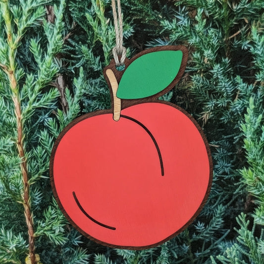 Peach Christmas Ornament