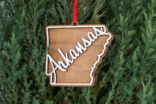 Arkansas Christmas Ornament