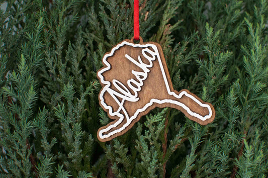 Alaska Christmas Ornament